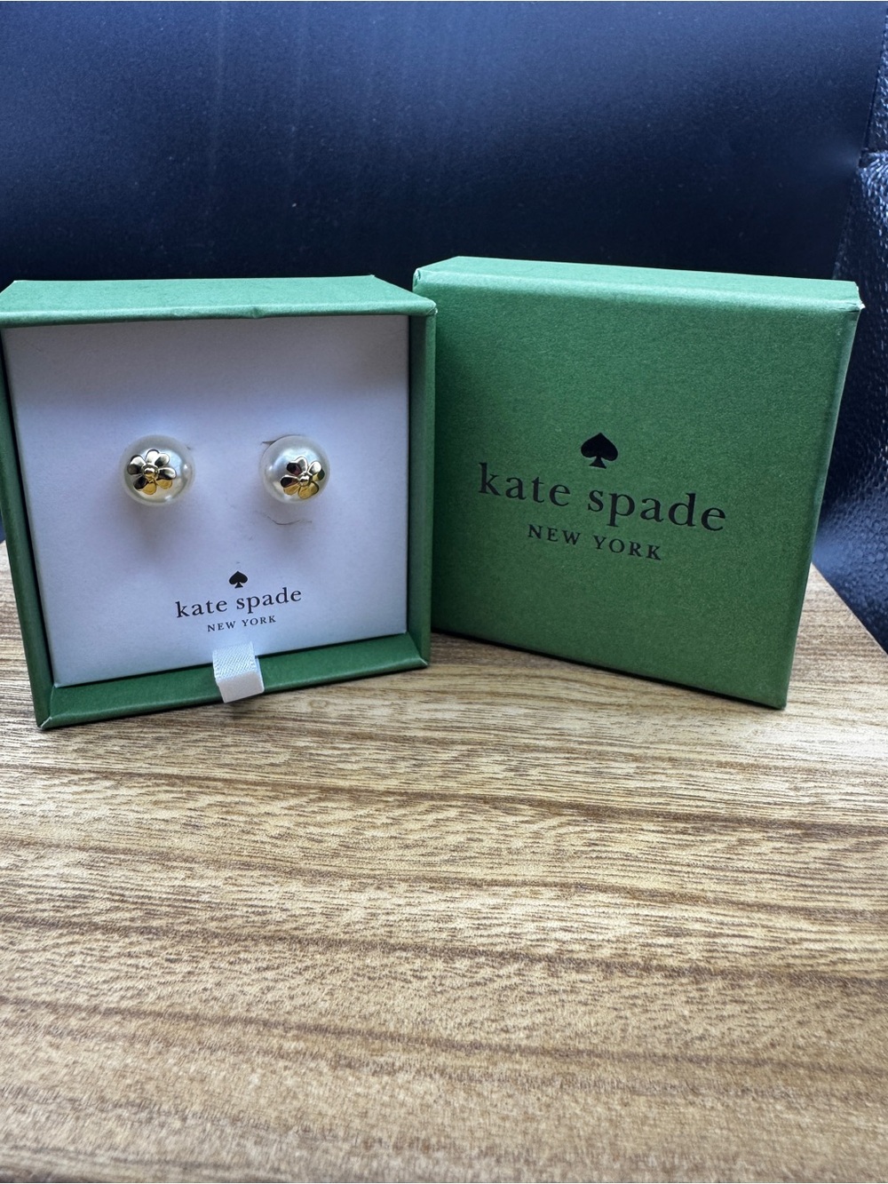 kate spade Pearls & Spades Stud Earrings
